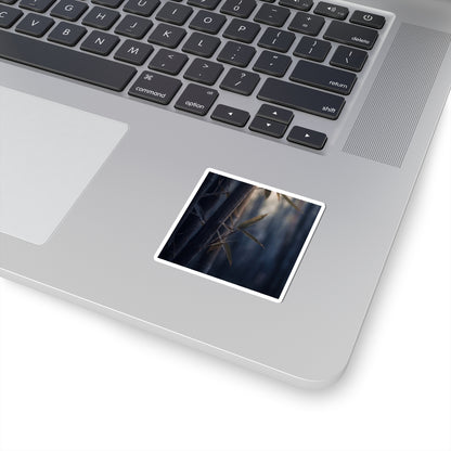 Bamboo Grove Sticker | Summer Dark Japandi Moody Minimal Art