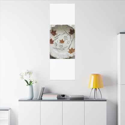 Ceramic Bowl Autumn Canvas Art | Japandi Elegant Design