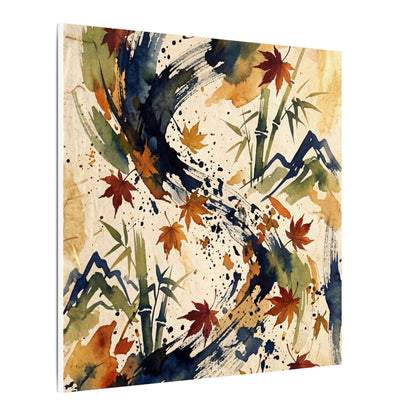 Golden Hour Ink Brushstroke Canvas Art - Zen Shibui