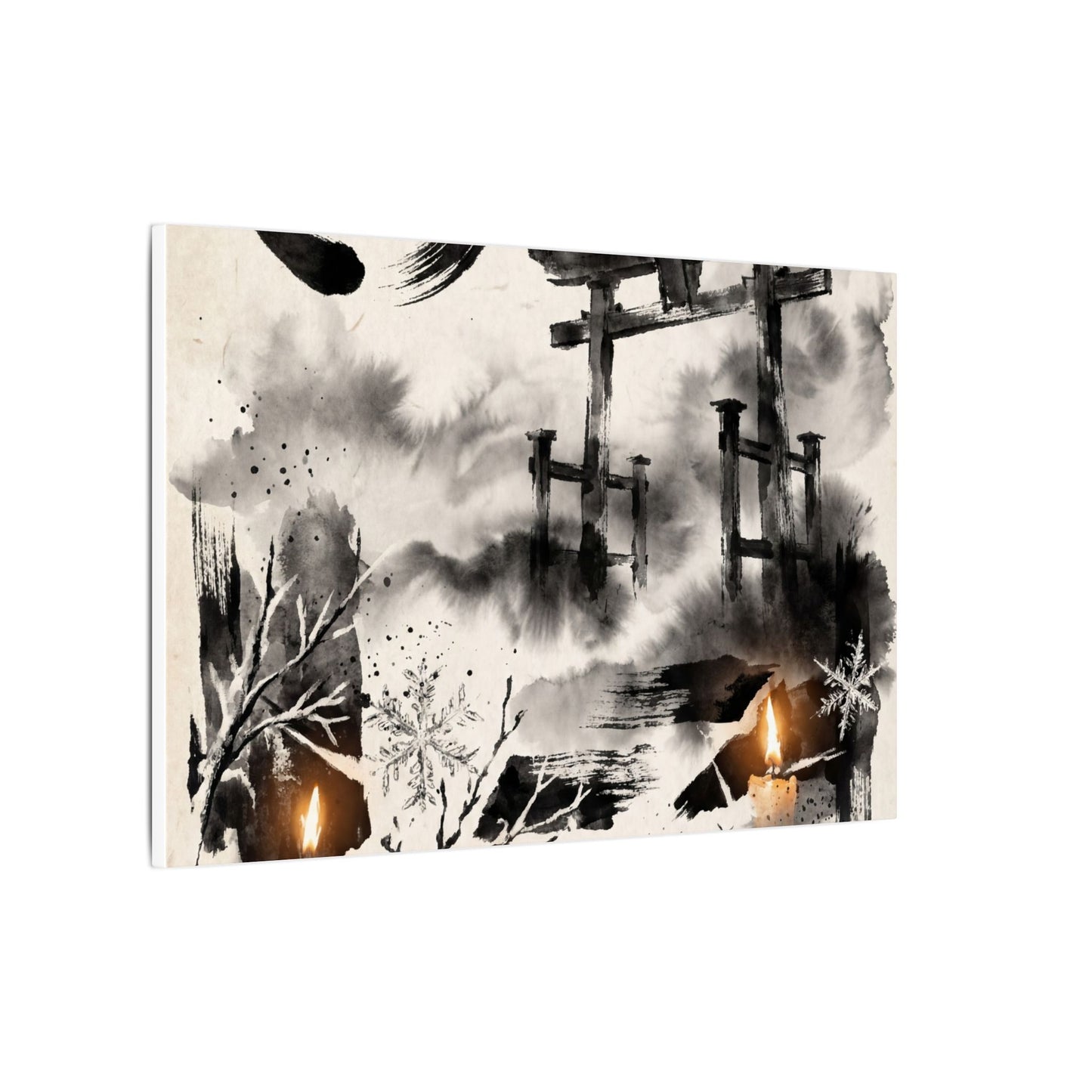 Candlelight Torii Gate Canvas Art - Zen Datsuzoku