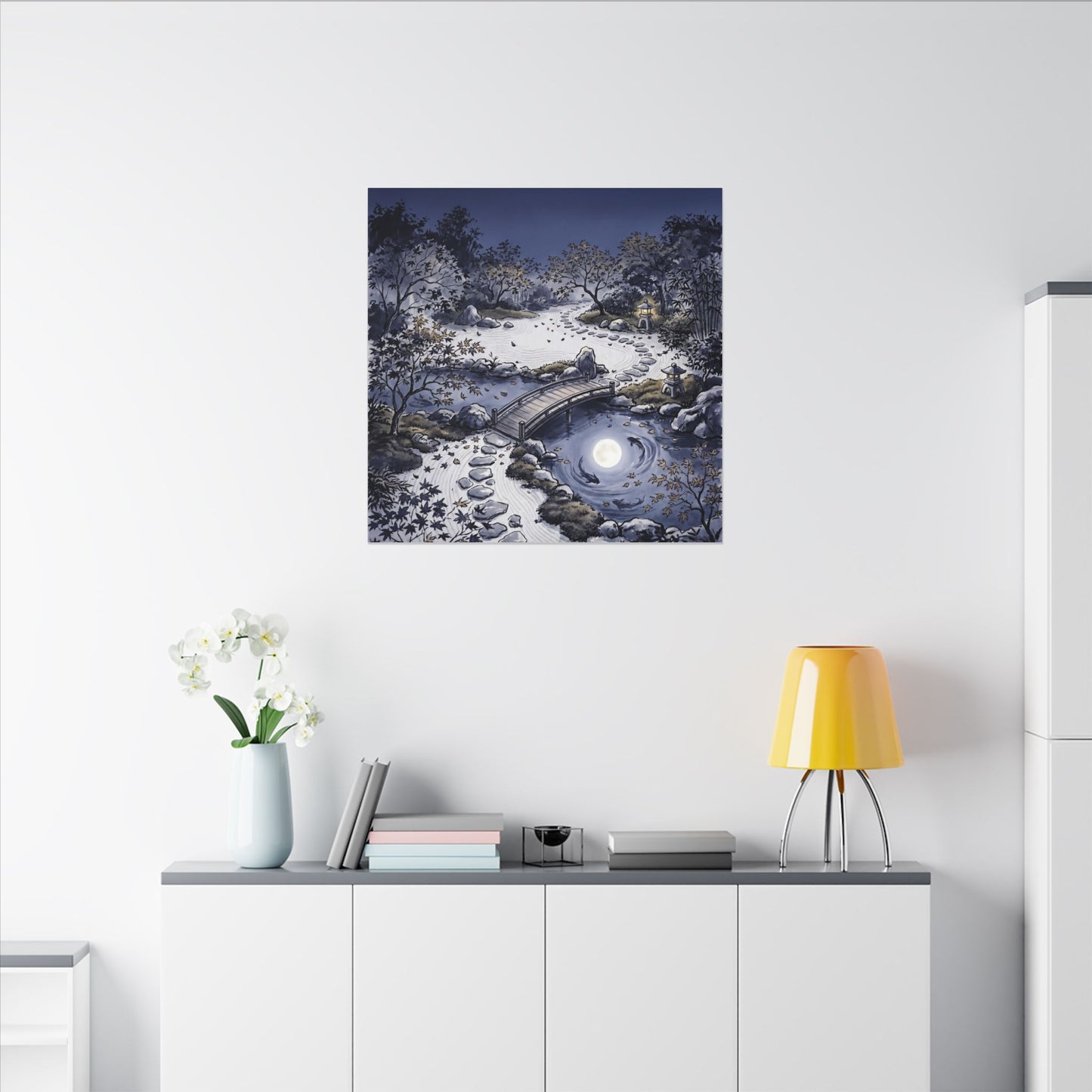 Torii Gate Enso Canvas Art | Contemplative Zen Art
