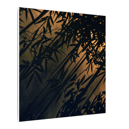 Sophisticated Shadow Play Canvas Art - Shadow Zen Dark Japandi