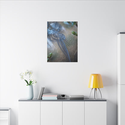Spring Incense Smoke Japanese Pattern Canvas Art | Neutral Decor