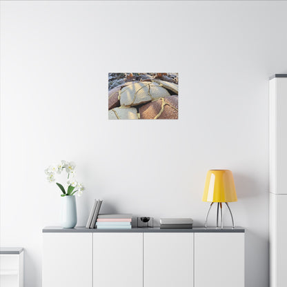 Broken Pottery Crackle Gold Canvas Art | Healing Kintsugi Art