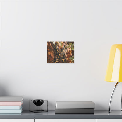 Kanso Rust Patina Canvas Art - Kintsugi Gold Vein