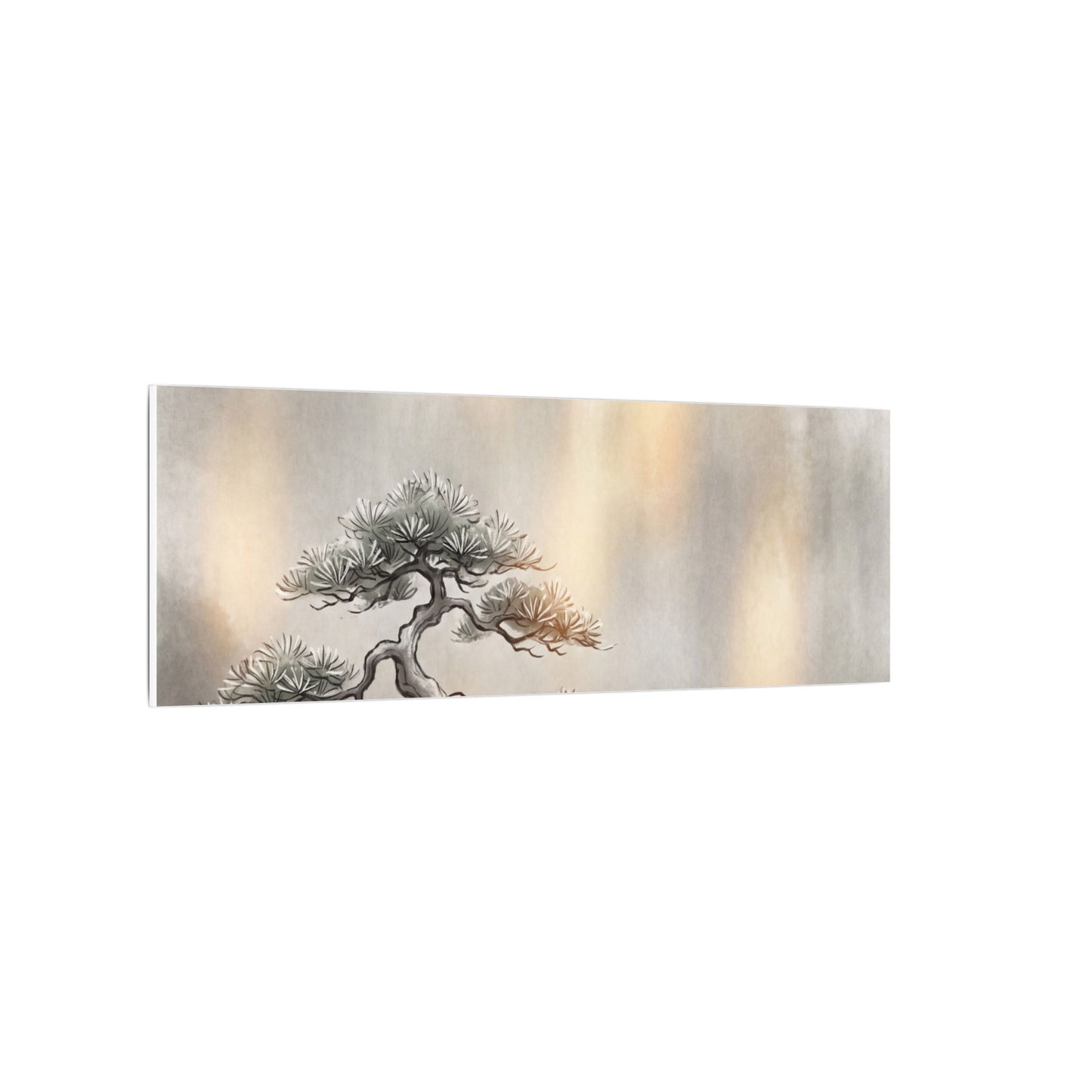 Pine Tree Canvas Art | Winter Japandi Japanese Pattern Art