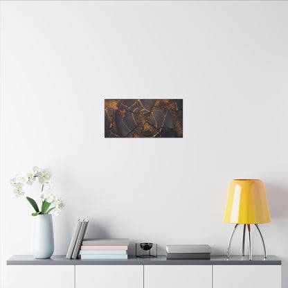 Autumn Cracked Earth Gold Repair Canvas Art | Philosophical Decor