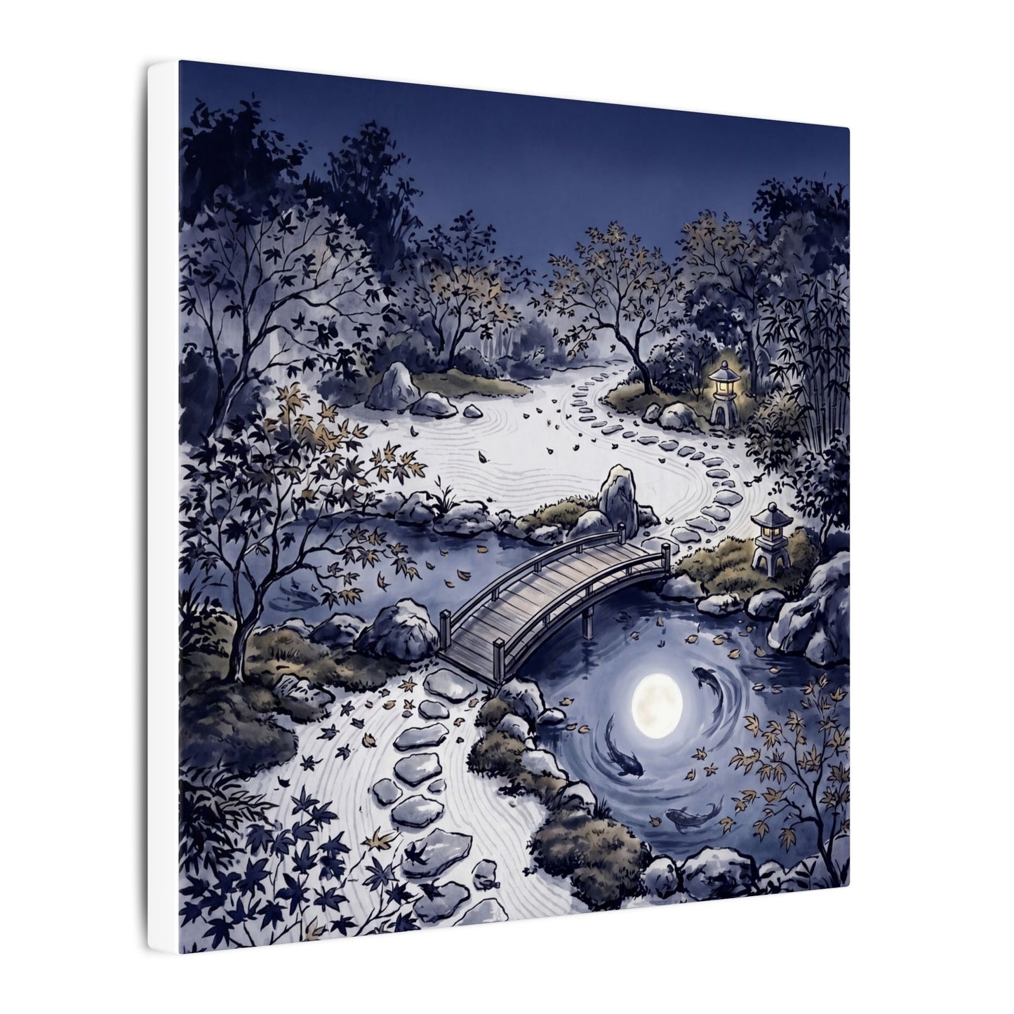Torii Gate Enso Canvas Art | Contemplative Zen Art