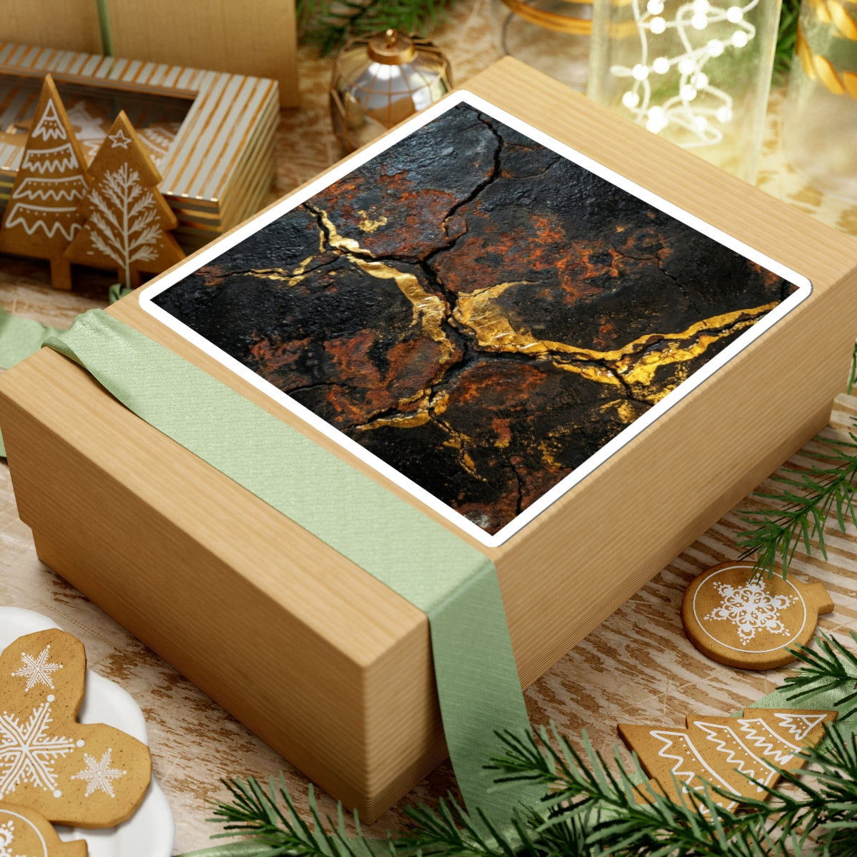 Kintsugi Broken Beauty Sticker Art Print