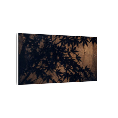 Shadow Play Autumn Canvas Art | Dark Japandi Atmospheric Design