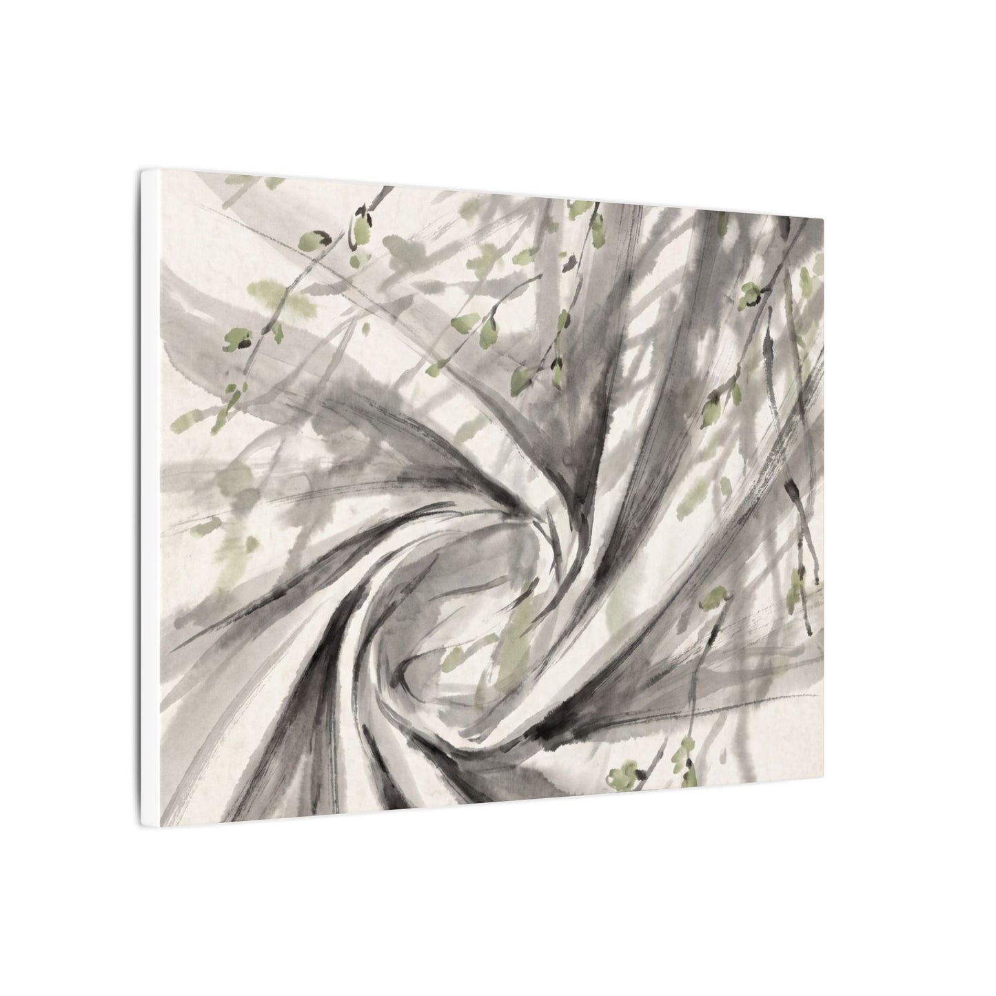 Silk Drape Spring Canvas Art | Zen Contemplative Design
