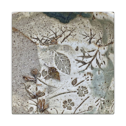 Ceramic Bowl Winter Canvas Art | Japandi Earthy Design