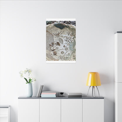 Ceramic Bowl Winter Canvas Art | Japandi Earthy Design