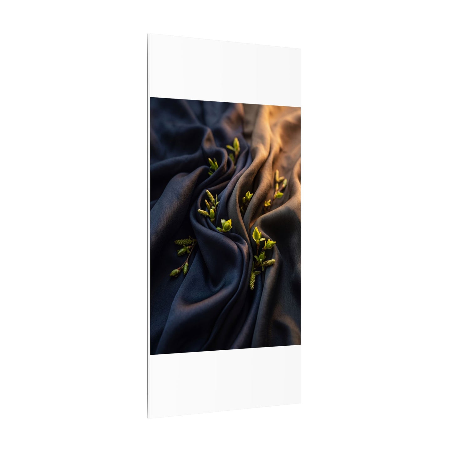 Spring Silk Drape Moody Minimal Canvas Art | Luxurious Decor