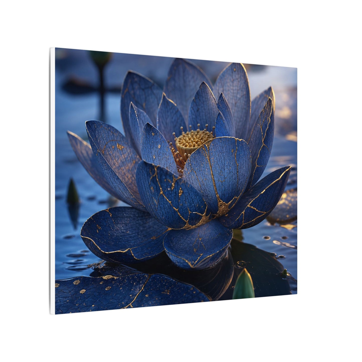 Kintsugi Lotus Flower in Dawn | Broken Beauty Canvas Art