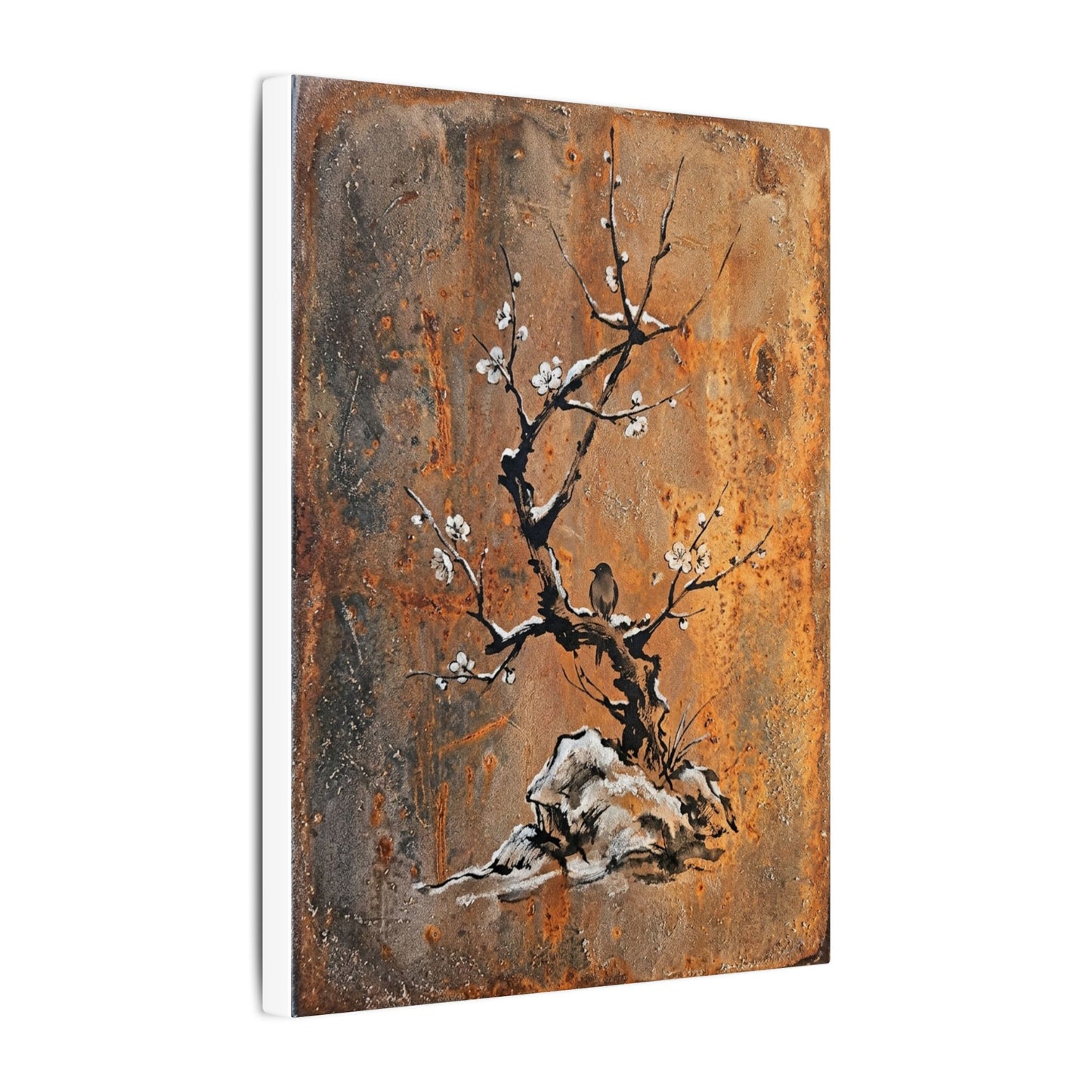 Datsuzoku Rust Patina Canvas Art - Zen Sumi E