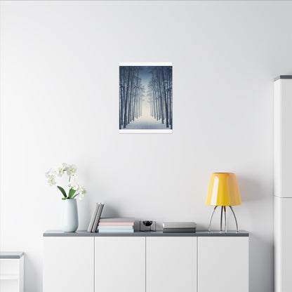 Bamboo Grove Canvas Art | Winter Zen Ukiyo E Inspired Art