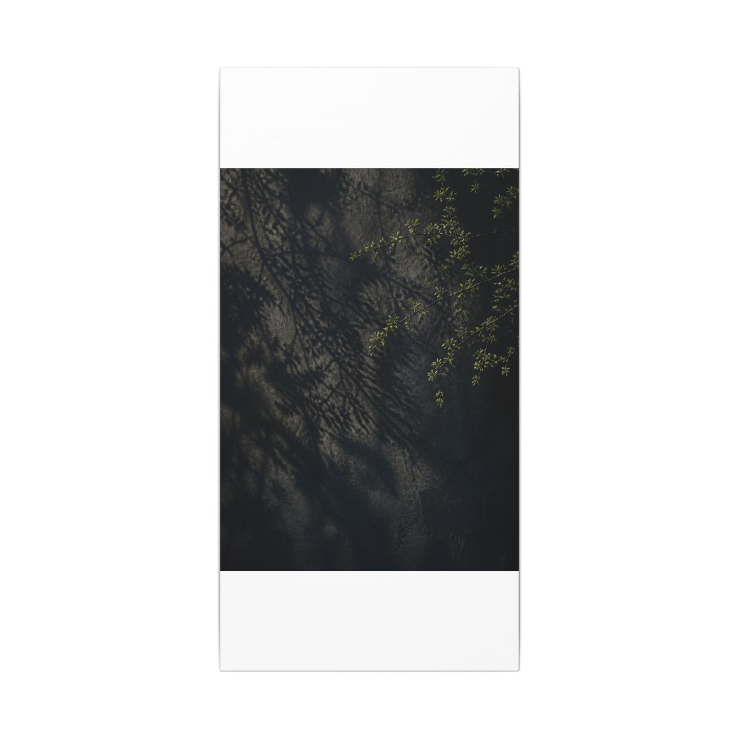Overcast Shadow Play Canvas Art - Dark Japandi Seijaku