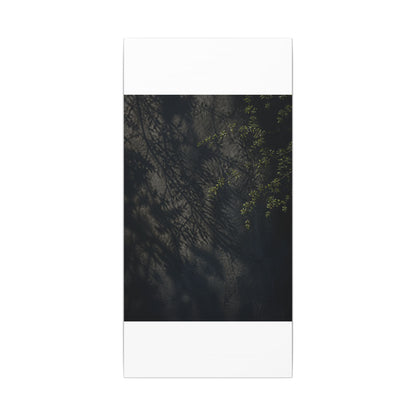 Overcast Shadow Play Canvas Art - Dark Japandi Seijaku