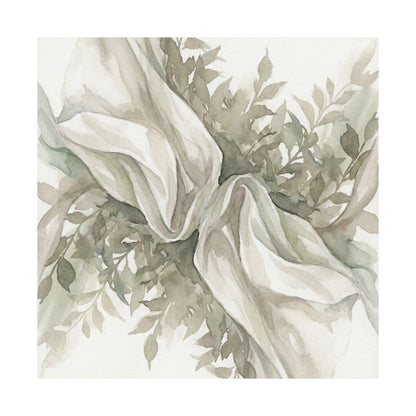 Silk Drape Watercolor Wall Art Print | Elegant Japandi Art