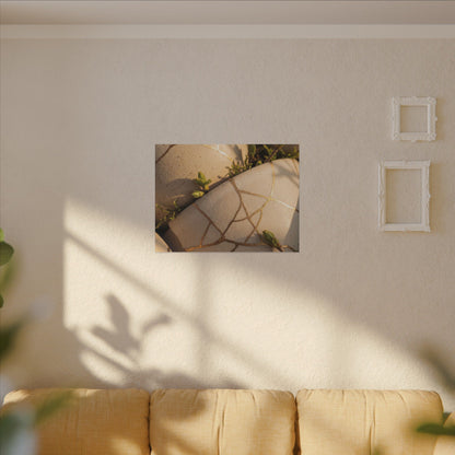 Spring Broken Pottery Gold Vein Canvas Art | Beautiful Decor