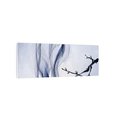 Incense Smoke Spring Canvas Art | Zen Tranquil Design