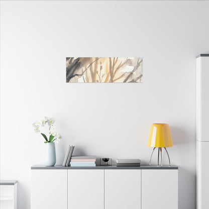 Ma Shadow Play Canvas Art - Japandi Watercolor