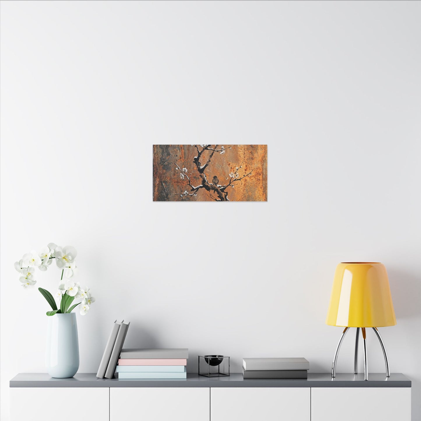 Datsuzoku Rust Patina Canvas Art - Zen Sumi E