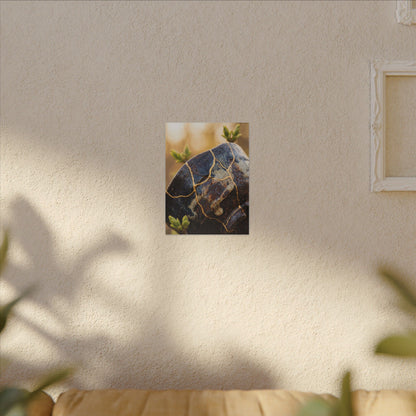 Fukinsei Rust Patina Canvas Art - Kintsugi Gold Repair
