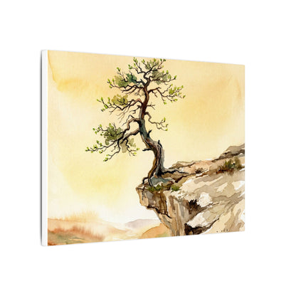 Golden Hour Pine Tree Canvas Art - Japandi Fukinsei