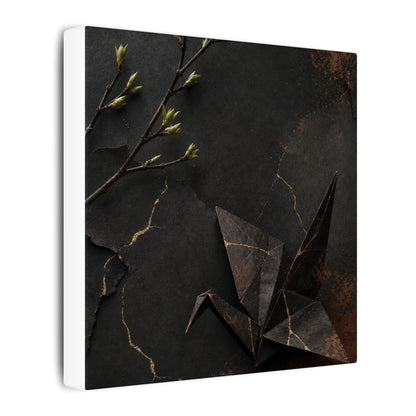 Paper Fold Canvas Art | Spring Kintsugi Broken Beauty Art