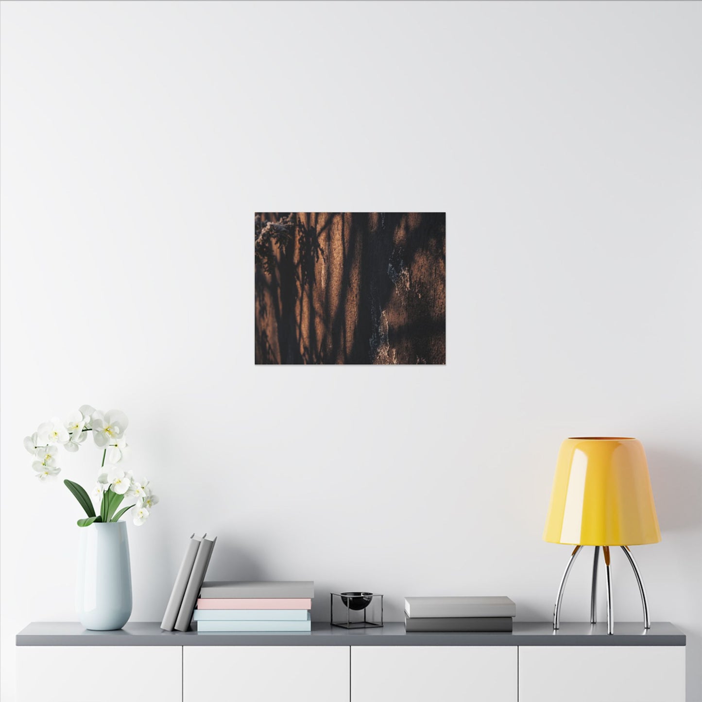 Golden Hour Shadow Play Canvas Art - Dark Japandi Fukinsei
