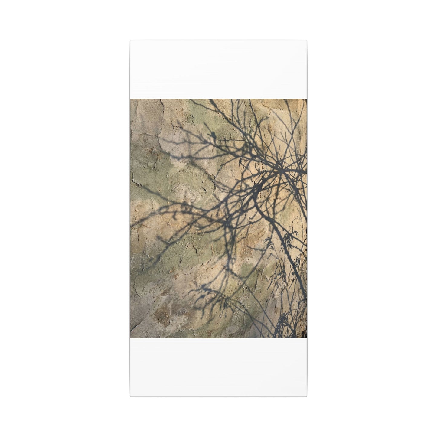 Japandi Shadow Play in Golden Hour | Texture Canvas Art