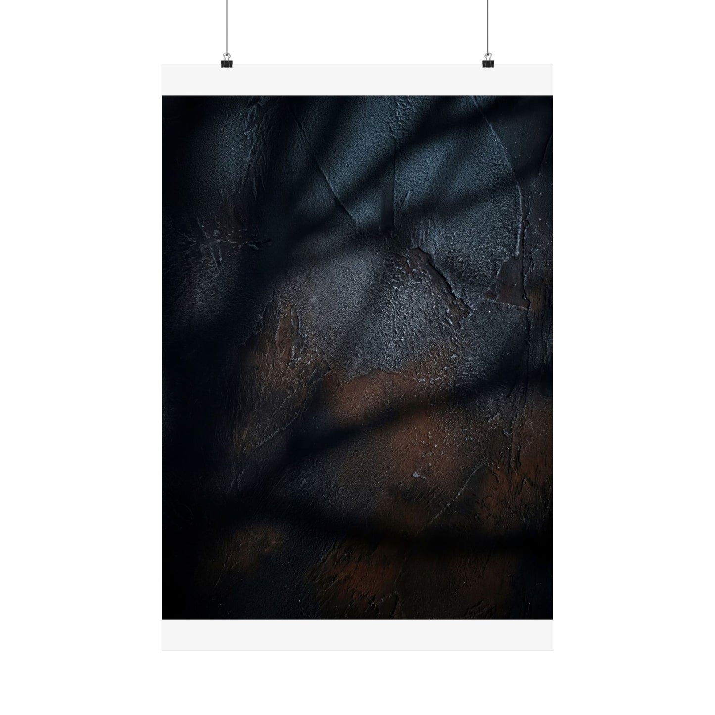 Shadow Play Wall Art Print | Winter Dark Japandi Moody Minimal Art Art Print
