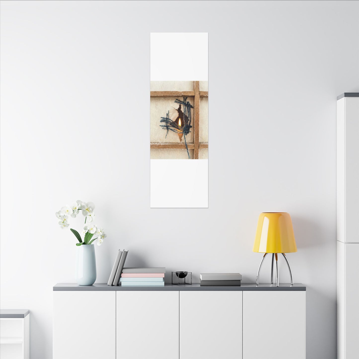 Winter Shoji Screen Broken Beauty Canvas Art | Resilient Decor