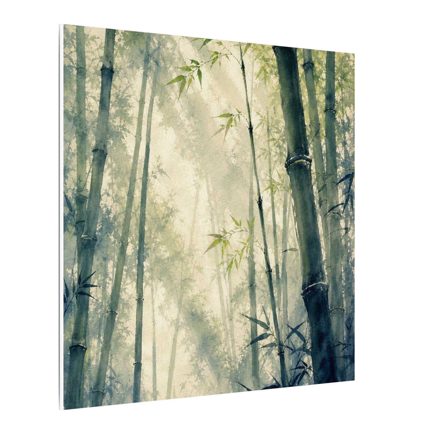 Bamboo Grove Spring Canvas Art | Zen Serene Design