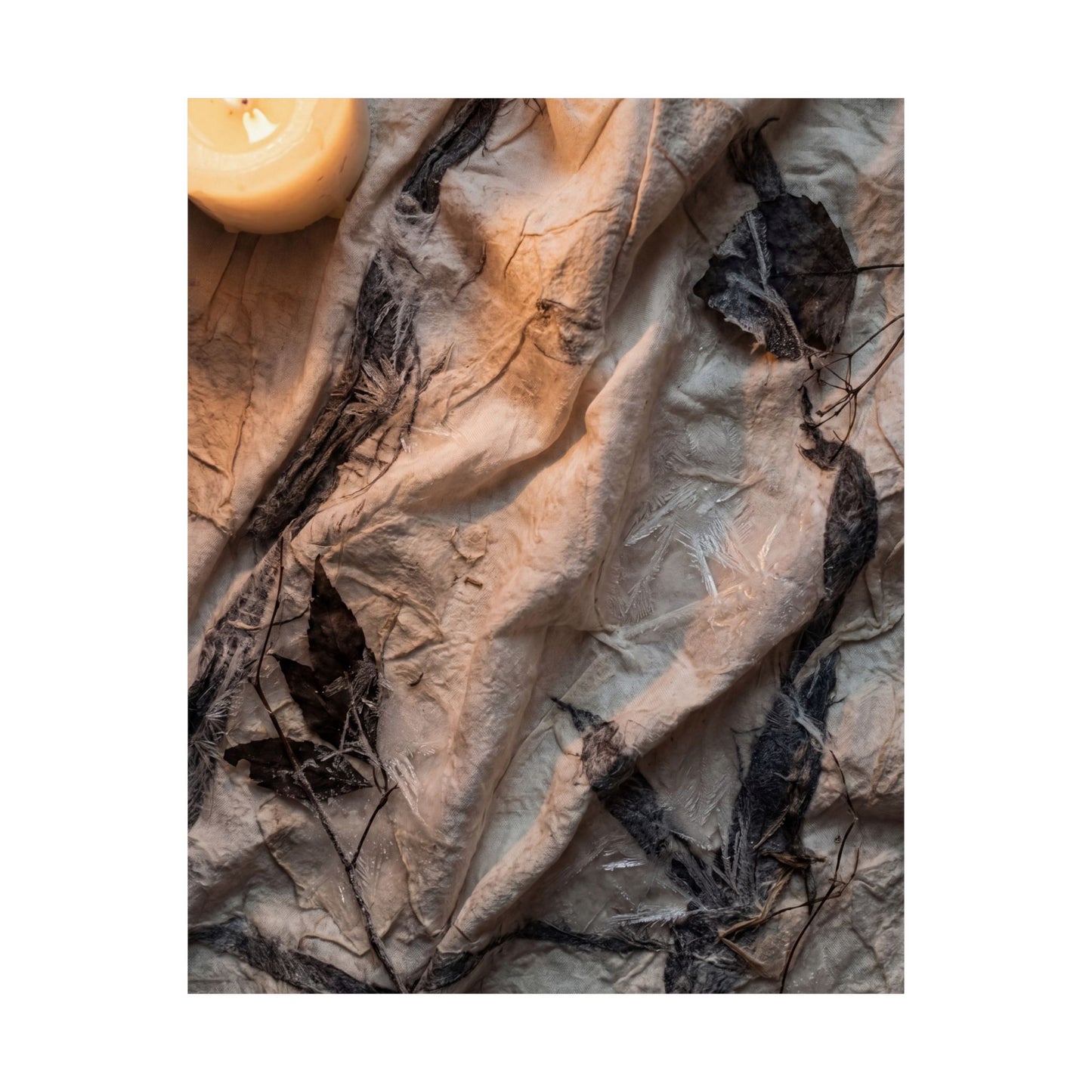 Silk Drape Texture Wall Art Print | Warm Japandi Art