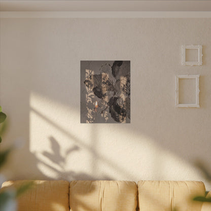 Shadow Play Summer Canvas Art | Japandi Elegant Design