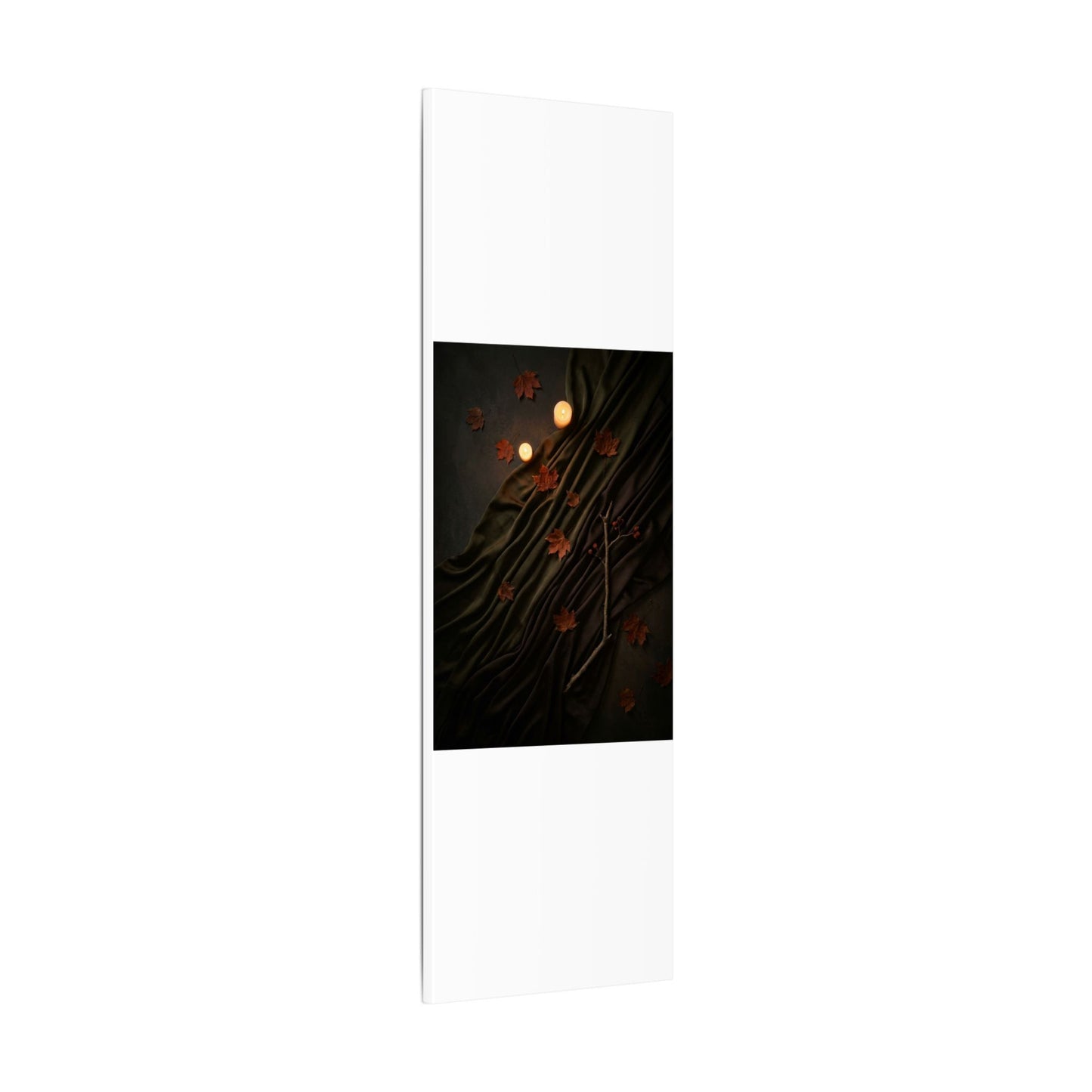 Autumn Silk Drape Moody Minimal Canvas Art | Moody Decor