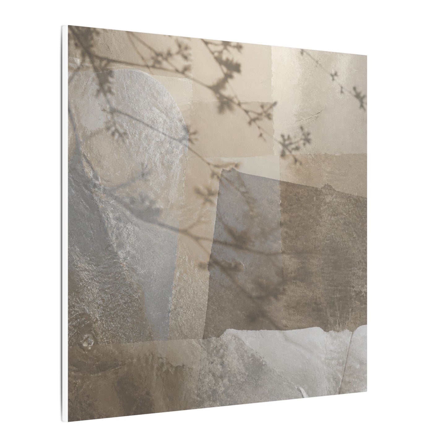Neutral Shadow Play Canvas Art - Texture Japandi