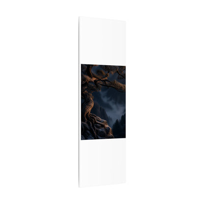 Bold Pine Tree Canvas Art - Shadow Zen Dark Japandi