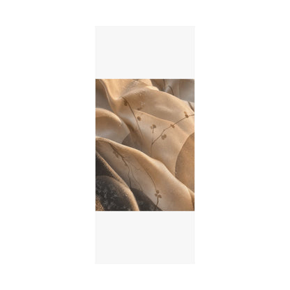 Silk Drape Winter Wall Art Print | Japandi Cozy Design