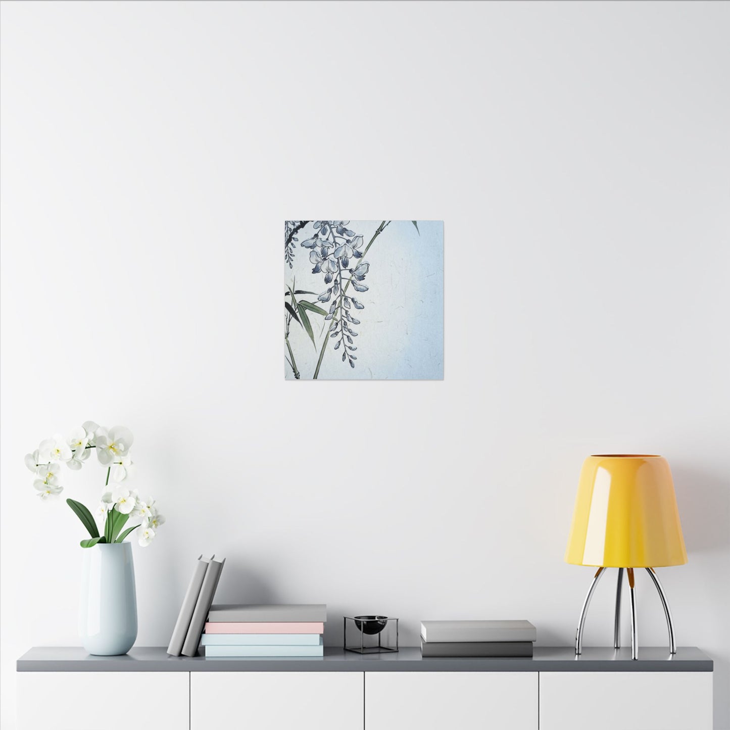 Zen Wisteria in Moonlight | Ukiyo E Inspired Canvas Art