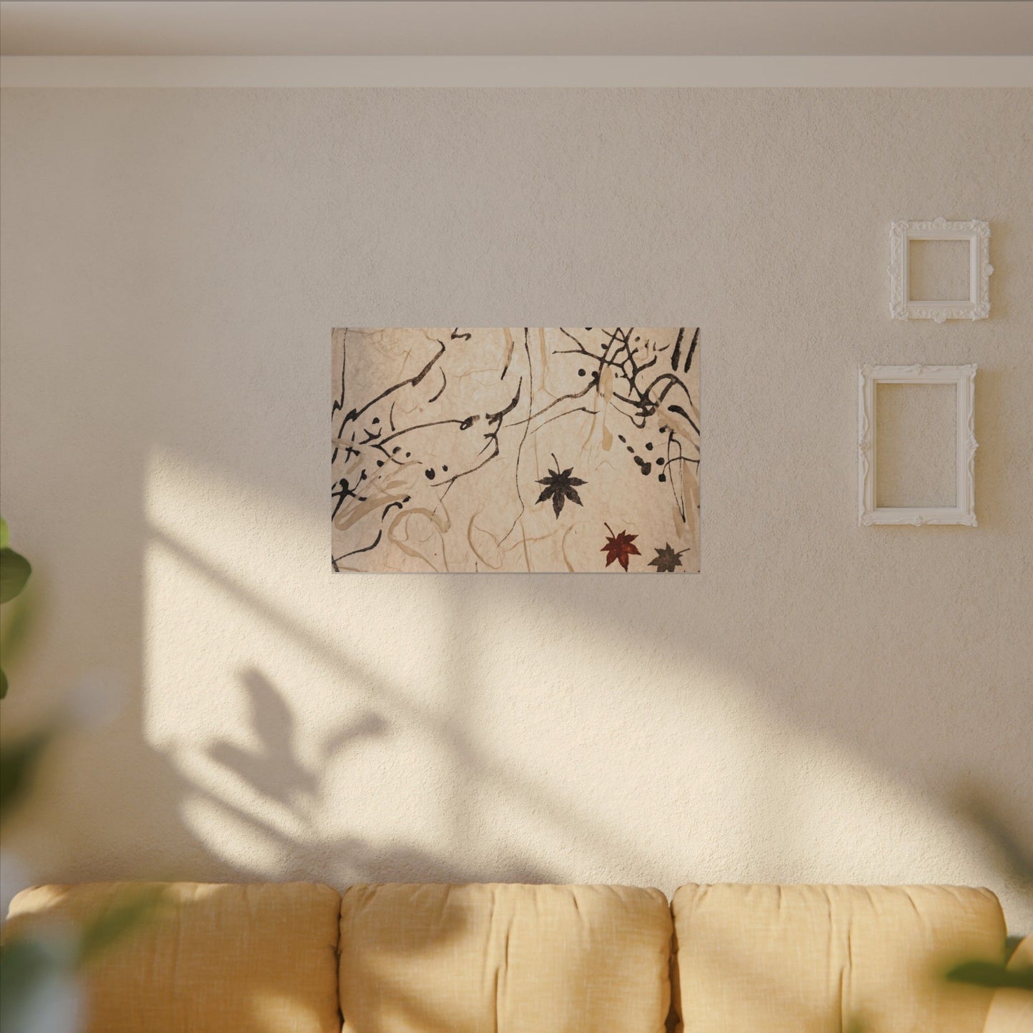 Golden Hour Shoji Screen Canvas Art - Japandi Fukinsei