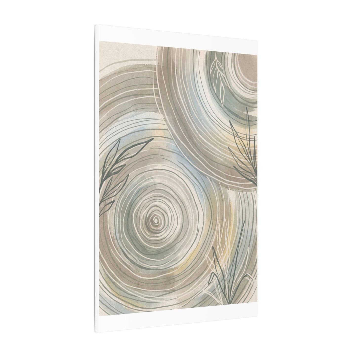 Kanso Water Ripple Canvas Art - Japandi Minimal Line