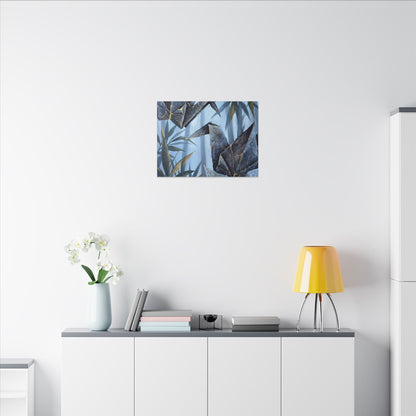 Paper Fold Canvas Art | Summer Kintsugi Crackle Gold Art
