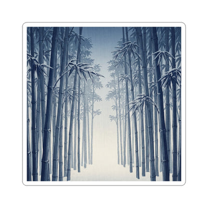 Bamboo Grove Winter Sticker | Zen Contemplative Design