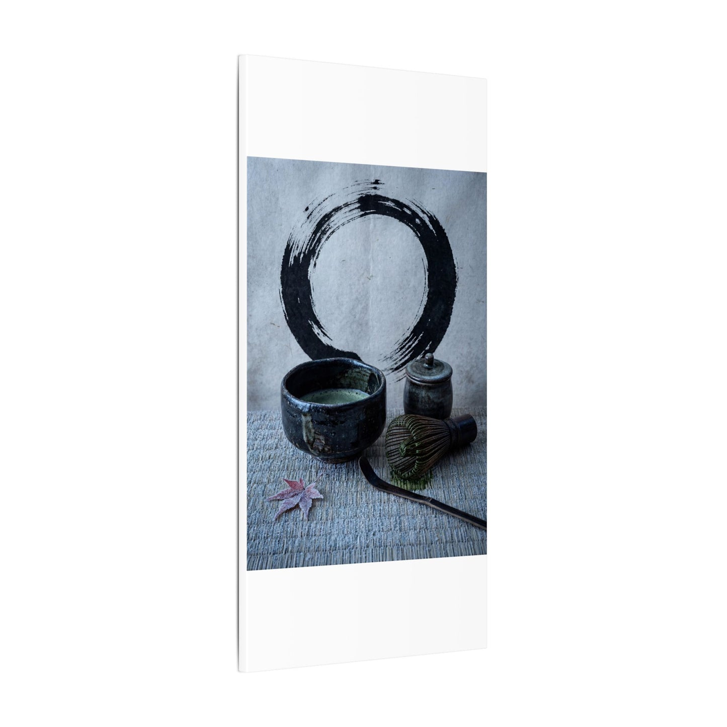 Tea Ceremony Canvas Art | Winter Zen Enso Art