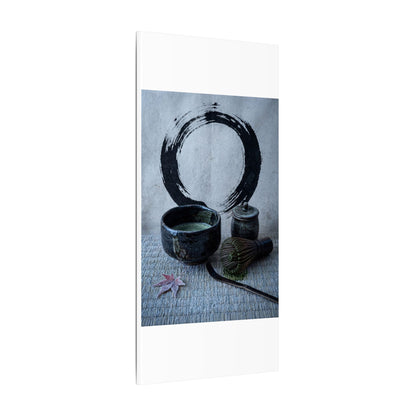 Tea Ceremony Canvas Art | Winter Zen Enso Art