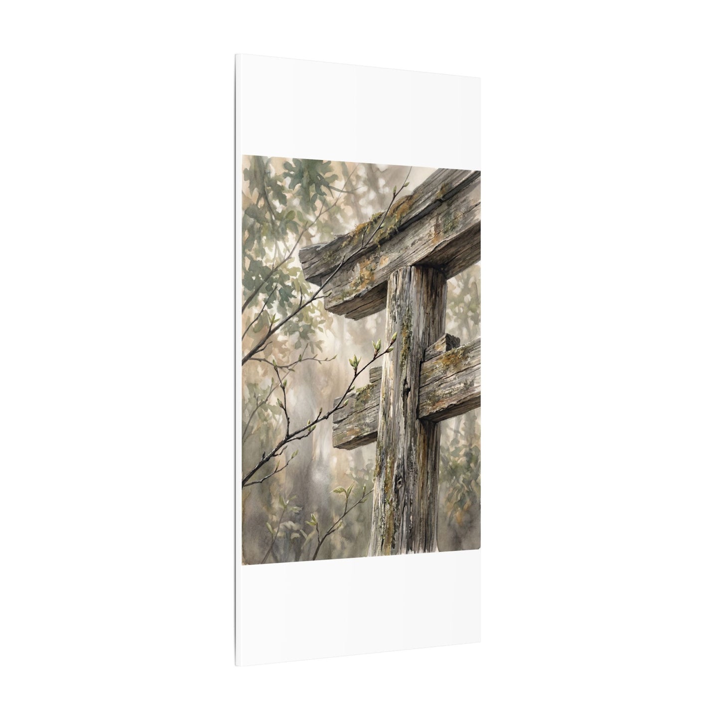 Torii Gate Spring Canvas Art | Japandi Neutral Design
